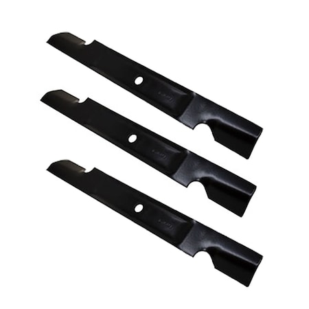 Aic Replacement Parts Three New Notched Mower Blades Fits Toro 74862 Zero Turn 54 Deck 115-2454-03 B1TR3201_x3
